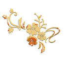 Vinyl Wallpaper Mural Tv-Sofa Flowers Bedroom Romantic Home-Decors Large