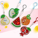 5xKey-Chain-Accessory Diamond-Painting-Keychain Pendant Cross-Stitch Rhinestone