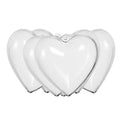 10 x Transparent Plastic Heart-Shaped Craft Ball Acrylic Transparent Ball Nice