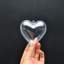 10 x Transparent Plastic Heart-Shaped Craft Ball Acrylic Transparent Ball Nice