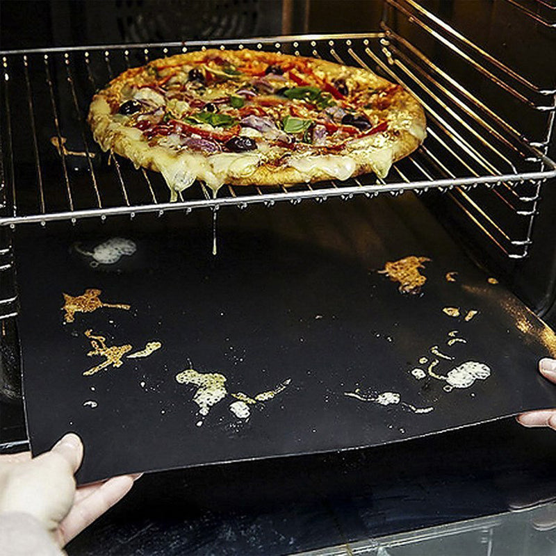 Non Stick Outdoor BBQ Grill Mat Bake Grilling Mats Barbecue Pad Fiber Mat