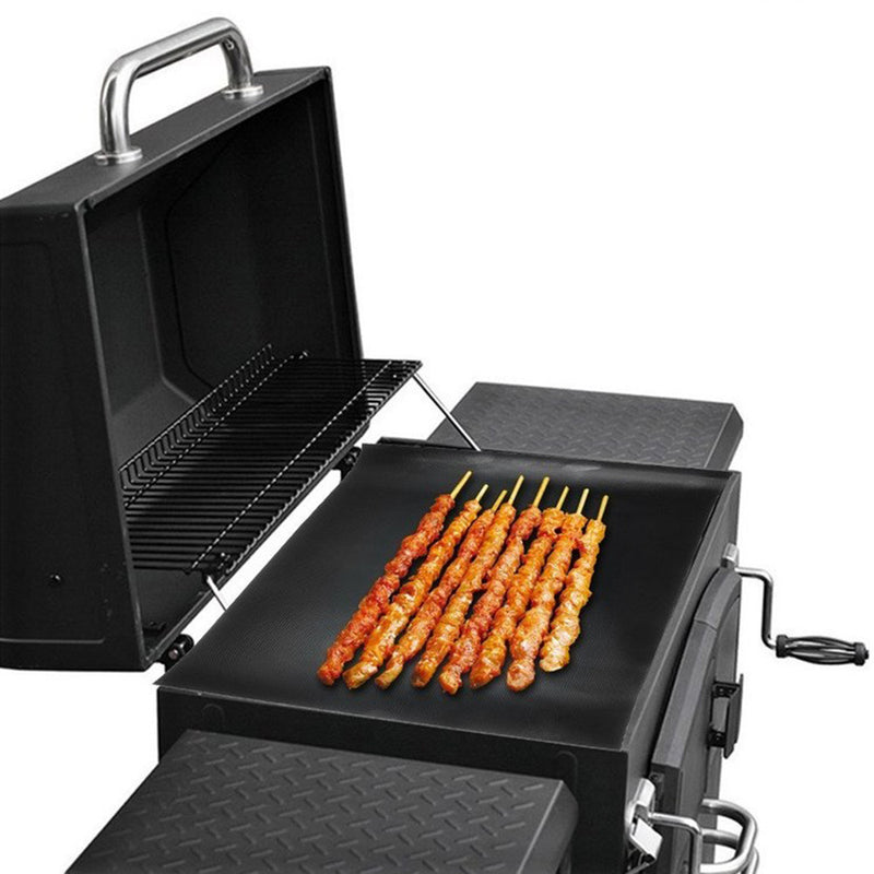 Non Stick Outdoor BBQ Grill Mat Bake Grilling Mats Barbecue Pad Fiber Mat