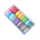 40 x Writable Rolls Paper Washi Masking Tape Rainbow Colours Sticky Adhesive New