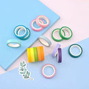40 x Writable Rolls Paper Washi Masking Tape Rainbow Colours Sticky Adhesive New