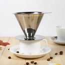1 PC Coffee Filter Holder Pour Over Double Layer Stainless Steel Dripper Mes Hot