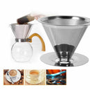 1 PC Coffee Filter Holder Pour Over Double Layer Stainless Steel Dripper Mes Hot