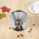 1 PC Coffee Filter Holder Pour Over Double Layer Stainless Steel Dripper Mes Hot