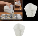 1x Baking Kitchen 500ml Silicone Measuring Cup Double Scales Stir Pour DIY Hot