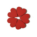 50 x catter-Ornaments Table-Decorations Slices Hearts-Chips Wooden Wedding New