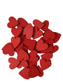 50 x catter-Ornaments Table-Decorations Slices Hearts-Chips Wooden Wedding New