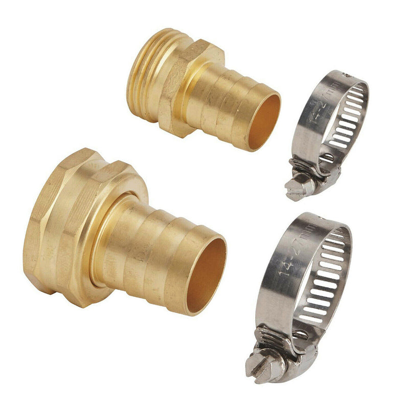 1 set 3/4'' Female Male Garden Water Hose Pipe Tap Connector Fitting Adapter Hot