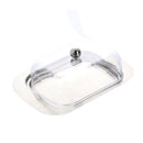 1x  Stainless Steel Butter Dish Box With See-through Lid Visible Butter Box Best