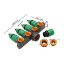 Gardening Household Pipe Plastic Four-Way Valve Splitter Irrigation Hose New  1x