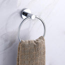 Wall Mounted Towel Ring Stainless Steel Chrome Bathroom Round Rack New 1 set