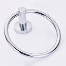 Wall Mounted Towel Ring Stainless Steel Chrome Bathroom Round Rack New 1 set