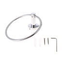 Wall Mounted Towel Ring Stainless Steel Chrome Bathroom Round Rack New 1 set