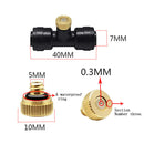 20 x Brass Misting Nozzles Water Mister Sprinkle For Cooling System Outdoor Best
