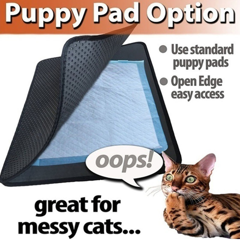 High Elastic EVA Cat Litter Mat Waterproof Double Layer Foldable Pet Cat New 1x