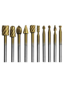 Carpenter Rotary Burr Router Bits Files Wood Cutter Milling Carving New 10 x