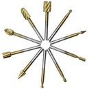 Carpenter Rotary Burr Router Bits Files Wood Cutter Milling Carving New 10 x