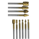 Carpenter Rotary Burr Router Bits Files Wood Cutter Milling Carving New 10 x