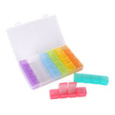 Large 28 Compartment Pill Box 7 Day Medicine Storage Organizer Container New 1x