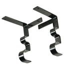 Double Curtain Rod Brackets -(Set of 4 Brackets) Home Decor Rod Holders New 2set