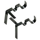 Double Curtain Rod Brackets -(Set of 4 Brackets) Home Decor Rod Holders New 2set