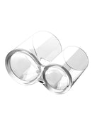 Clear Round Container Cosmetic Makeup Cotton Pad Organizer Jewelry Holder New 1x