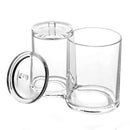 Clear Round Container Cosmetic Makeup Cotton Pad Organizer Jewelry Holder New 1x