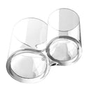 Clear Round Container Cosmetic Makeup Cotton Pad Organizer Jewelry Holder New 1x