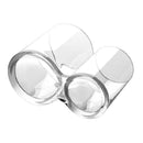 Clear Round Container Cosmetic Makeup Cotton Pad Organizer Jewelry Holder New 1x
