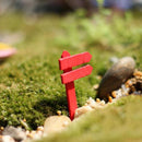 50 pcs Cute Mini DIY Craft Wooden Signpost Fence Landscape Garden Ornament Best