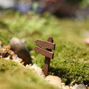 50 pcs Cute Mini DIY Craft Wooden Signpost Fence Landscape Garden Ornament Best