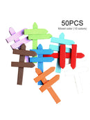 50 pcs Cute Mini DIY Craft Wooden Signpost Fence Landscape Garden Ornament Best