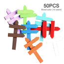 50 pcs Cute Mini DIY Craft Wooden Signpost Fence Landscape Garden Ornament Best