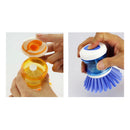 4x Kitchen Soap Dispensing Dish Washer Washing Up Cleaning Scrubbing Brush New