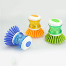 4x Kitchen Soap Dispensing Dish Washer Washing Up Cleaning Scrubbing Brush New