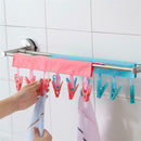 Foldable Clothes Clip Bathroom Rack Clothespins Portable Travel Cloth New 1x
