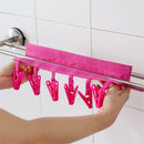 Foldable Clothes Clip Bathroom Rack Clothespins Portable Travel Cloth New 1x