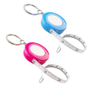 2 x Retractable Ruler Tape Measure Sewing Cloth Tailor 150cm 60inch keychain Hot