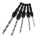 5 pc Quick Change HSS Drill Bit Set Hex Shank Power Tool Twist Drill Bit Hot