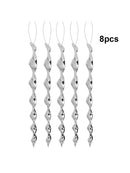 8x Bird Repellent Wind Twisting Scare Rod Reflective Ornamental Deterrent New