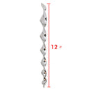 8x Bird Repellent Wind Twisting Scare Rod Reflective Ornamental Deterrent New