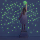 3Set Glow In The Dark Wall Stickers Space Stars & Planets Luminous Removable New
