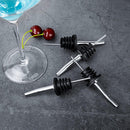 Wine Pourers Stainless Steel Bottle Dispenser Liquor Syrup Free Flow 8Pcs