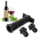 1 Reusable Bottle Vacuum Wine Sealer Preserver Saver Pump+2 Stoppers Black Best