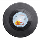 6pcs Round Vinyl Coaster Groovy Record Cup Drinks Holder Mat Tableware Placemat
