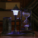 1 x Retro Hourglass Pen Holder Hourglass Night Light Crafts Multifunction Hot