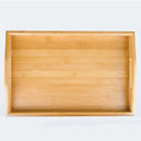 Bamboo Kungfu Tea Tray Solid Flat Plate Scroll Serving Tray